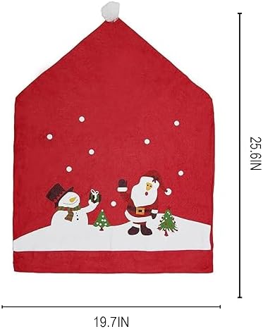 Phedrew 6Pcs Christmas Chair Covers for Dining Chairs 1