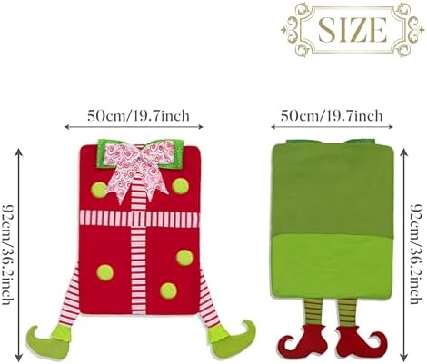 Valery Madelyn 2 Pack Elf Christmas Chair Covers with Legs