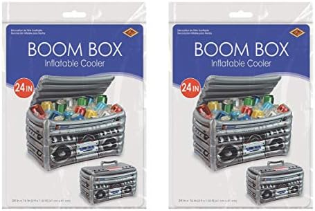 Beistle Inflatable Cooler with 80s Boom Box Design