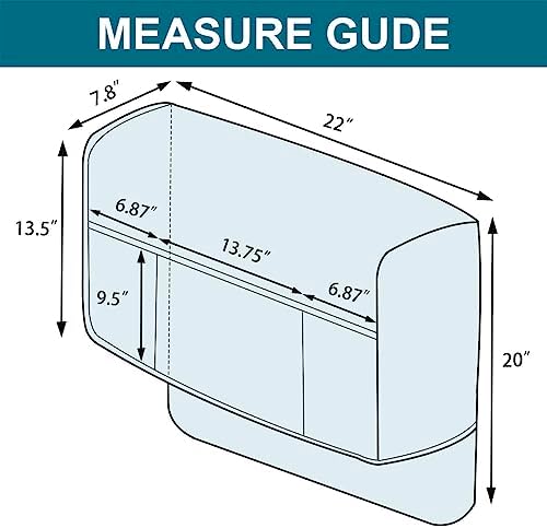Turquoize 2 Pack Waterproof Armrest Covers for Chairs and Sofas