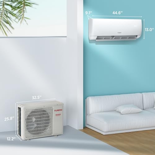 TURBRO 24000 BTU Ductless Mini Split AC with Heat Pump 1
