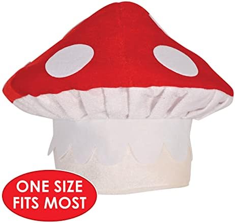 Beistle Unisex Plush Mushroom Hats for Party Fun