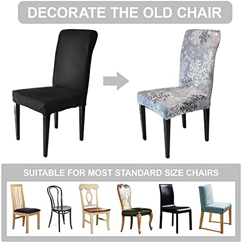 Premium Christmas Chair Covers Set of 4 for Dining Chairs