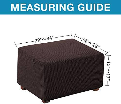 Flamingo P Stretch Ottoman Cover Soft Rectangle with Elastic Bottom