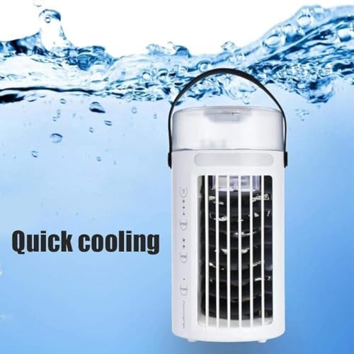 Mini Air Conditioner Fan with USB Power and Night Light