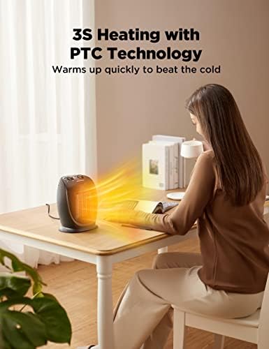 Pelonis 1500W Tower Space Heater Bundle with Portable 900W Heater 1