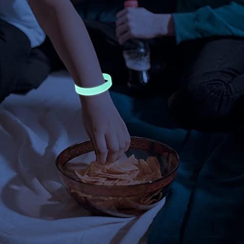 100pcs Purple Glow Wristbands Neon Party Silicone Bracelets Solar UV Reactive