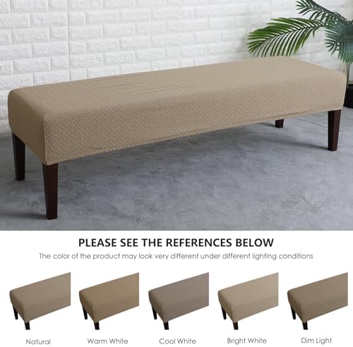 FORCHEER Waterproof Dining Bench Cover with Elastic Stretch
