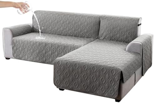 Genina Reversible Sectional Couch Covers for Pets and Kids