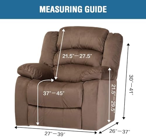 HVERSAILTEX 4-Piece Recliner Chair Cover Set