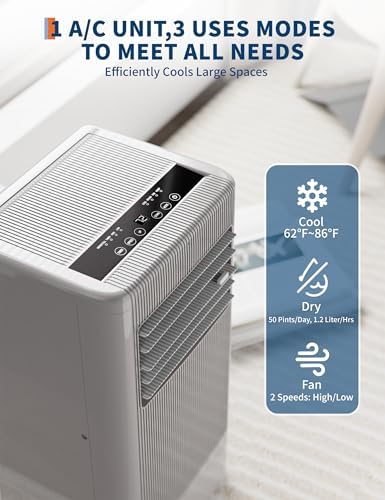 MilleLoom 10000 BTU Portable Air Conditioner for Bedroom