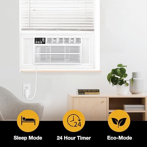 Whirlpool 24000 BTU Window Air Conditioner with Dehumidifier 230V Bright White