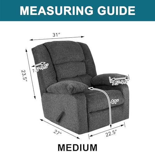 Turquoize Waterproof Recliner Chair Covers 4-Piece Set 1