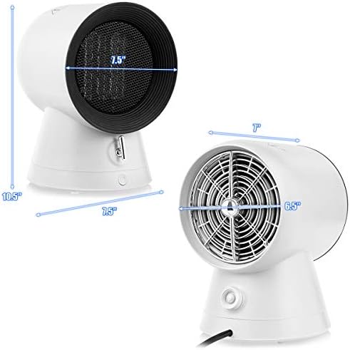 GOFLAME 2-In-1 Electric Space Heater with Fan