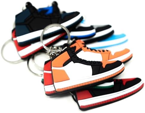 Retro Sneaker Keychains Pack of 10 for Kids