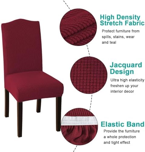 Turquoize Chair Covers Set of 6 for Dining Room and Hotel