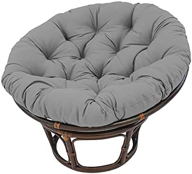 LZZTU Papasan Cushion Cover Soft Microfiber Gray 48 in