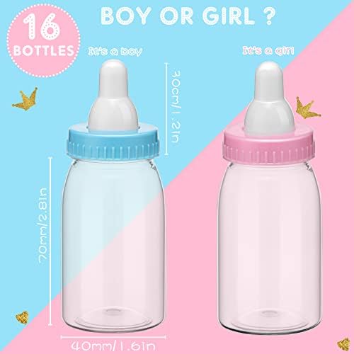 16 Pack Mini Baby Bottles for Baby Shower