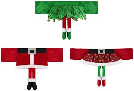 Yahpetes 3 Pcs Christmas Chair Sashes