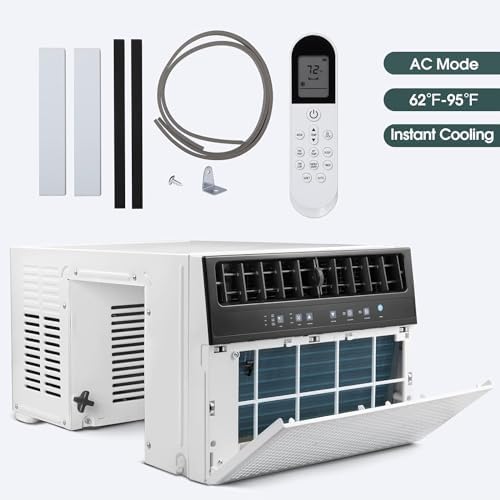 RWFlame 10000BTU U-Shaped Window AC with Full View and Quiet Operation 1