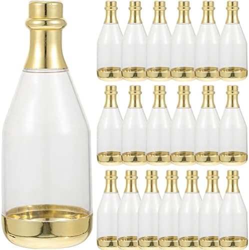 20pcs Clear Plastic Candy Bottle Containers for Party Favors