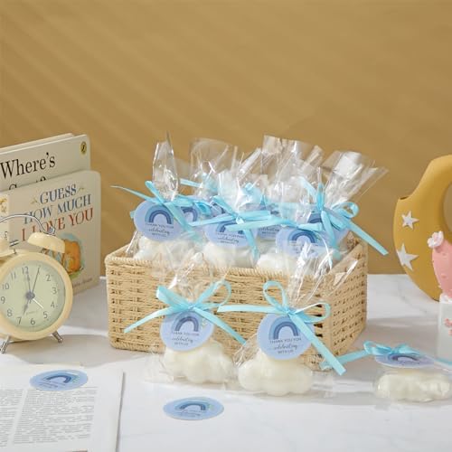 Demissle 20 Pcs Cloud Shaped Baby Shower Soap Favors