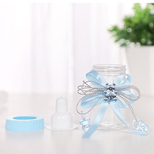 36Pcs Baby Shower Favor Boxes Cute Bear Candy Bottles Blue 1