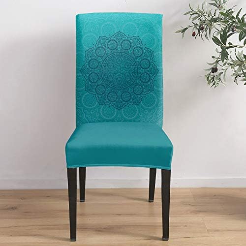TocaHome 6 Pack Dining Chair Slipcovers Universal Stretchable Decor Covers