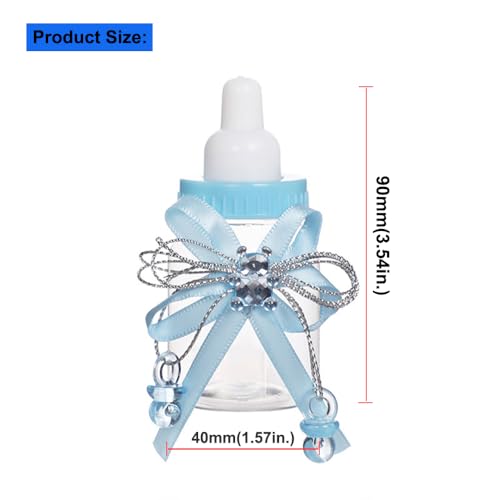 36Pcs Baby Shower Favor Boxes Cute Bear Candy Bottles Blue 1