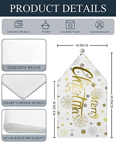 Christmas Dining Chair Back Covers Set of 4 1