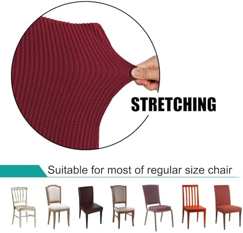 Turquoize Chair Covers Set of 6 for Dining Room and Hotel