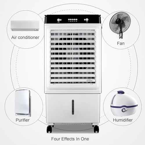 Evaporative Air Cooler with 38L Water Tank and 3 Speeds