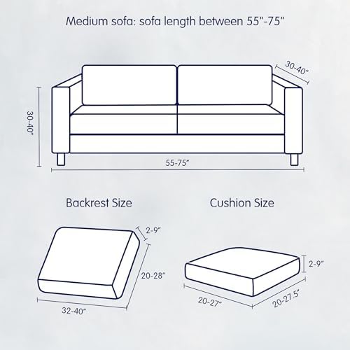 SUBRTEX Stretch Sofa Slipcover Set for Oversize Couch and Loveseat