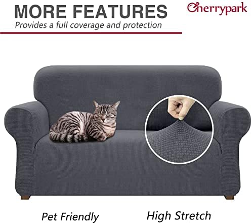 Cherrypark High Stretch Waterproof Sofa Cover with Elastic Hem