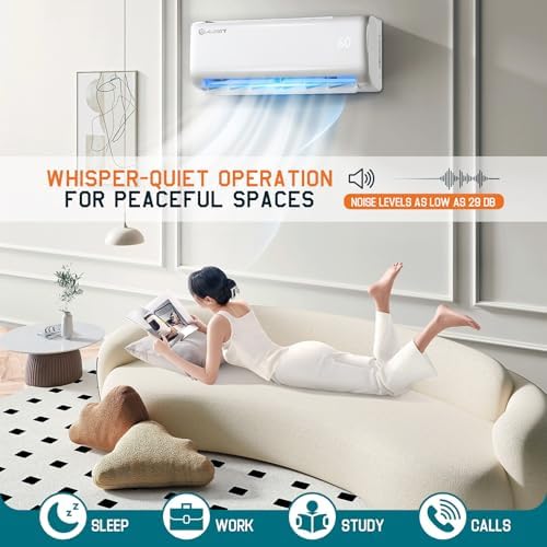 Albott 9000 BTU Mini Split AC Heat Pump Inverter Ductless System