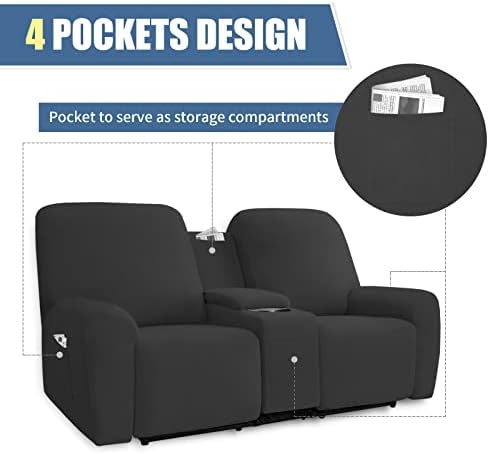 Easy-Going Stretch Recliner Loveseat Cover