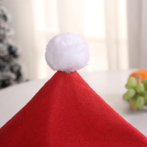 Yahpetes 6 Pcs Christmas Chair Covers Red Hat Design