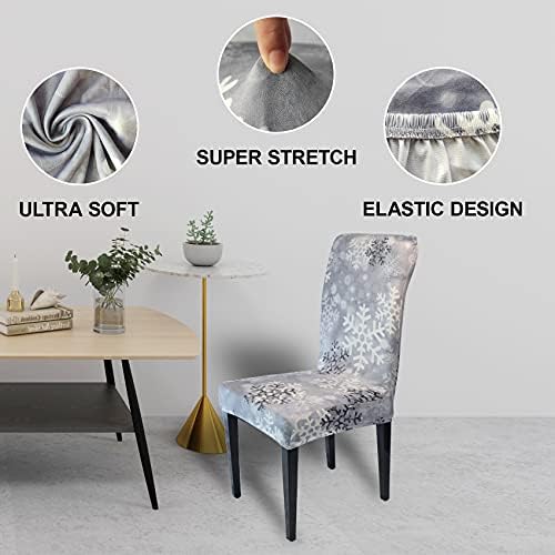 Premium Christmas Chair Covers Set of 4 for Dining Chairs