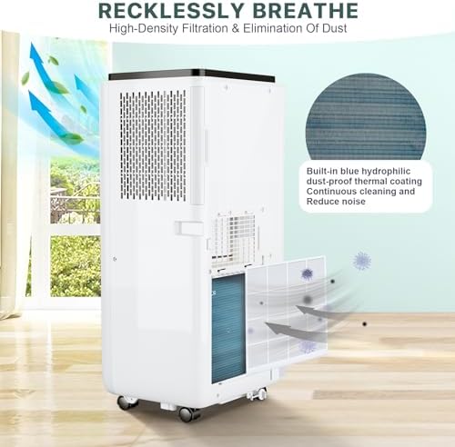1Pcs Abs 10000BTU Portable Air Conditioner 2024 White One Size
