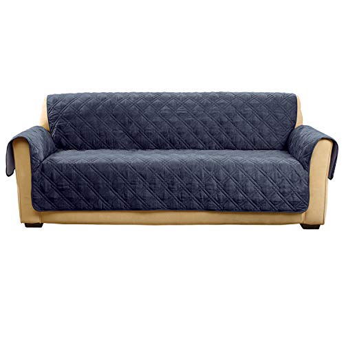 SureFit Non-Slip Sofa Furniture Cover Blue