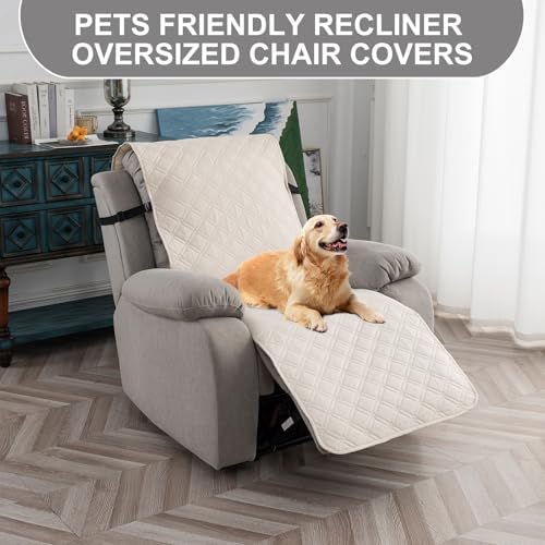 Recliner Chair Cover Waterproof Non-Slip Pet Protector for Living Room