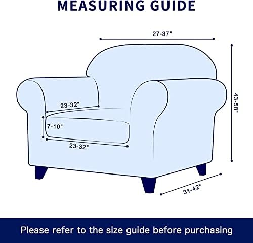 SUBRTEX Stretch Armchair Slipcover 2 Piece Set