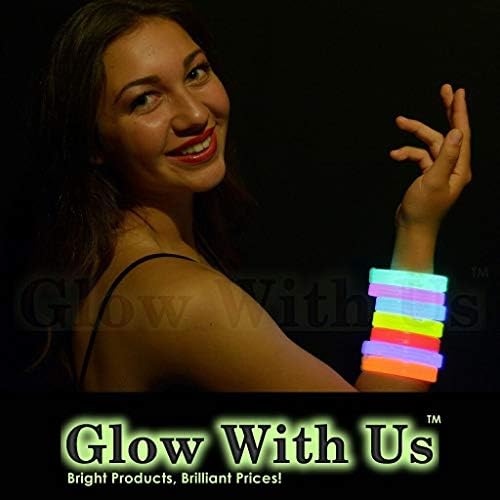 Glow With Us 25 Pack Triple Wide Glow Bracelets