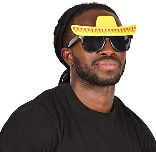 Beistle 2 Piece Plastic Sombrero Glasses Fiesta Party Decor