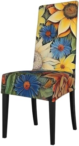 ViLLeX Universal Sunflower Parson Chair Slipcover Protector