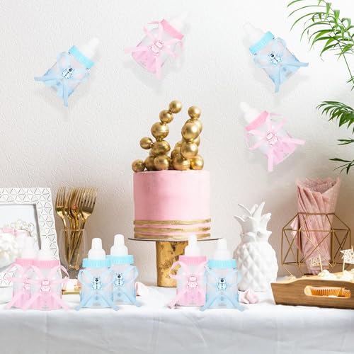 LASLU 24pcs Feeder Style Candy Bottle Baby Shower Favors
