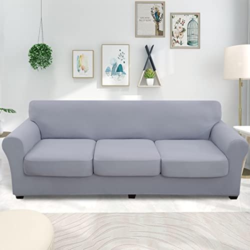 Hyha 4 Piece Sofa Covers for 3 Cushion Couch
