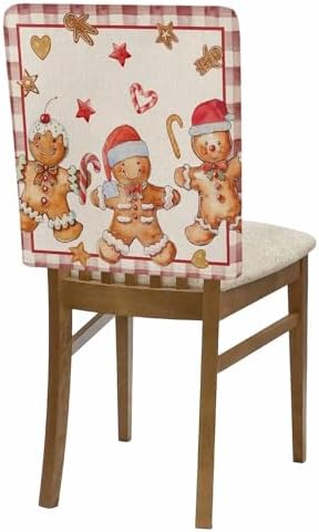 4 Pcs Christmas Chair Back Covers Set