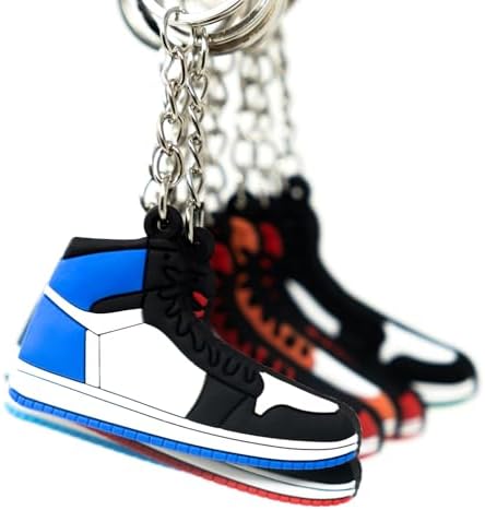 Retro Sneaker Keychains Pack of 10 for Kids