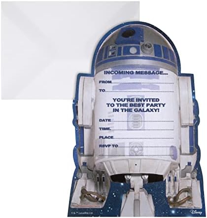 Hallmark Star Wars R2-D2 Birthday Invites Pack of 20 1